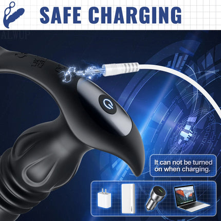 Anal Plug Vibrator Gay Massager Anal Toy Butt Plug Stimulator Masturbation Tools Penetration Anal Vagina Vibrator Men Women 18