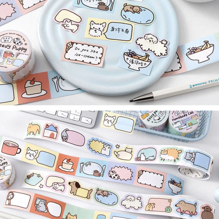 30mm X 3m Cute Cartoon Washi Tape DIY Journaling Decorative Masking Tape for Planners Stationery Scrapbooking Office Supplies