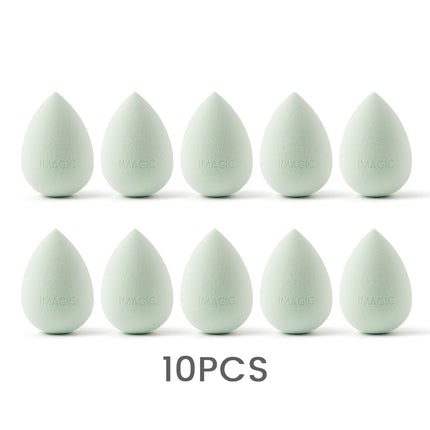 IMAGIC 10PCS/KIT Makeup Sponge Soft For Foundation Concealer Cream Wholesale Healthy Latex Smooth Wet And Dry Women Makeup Tool