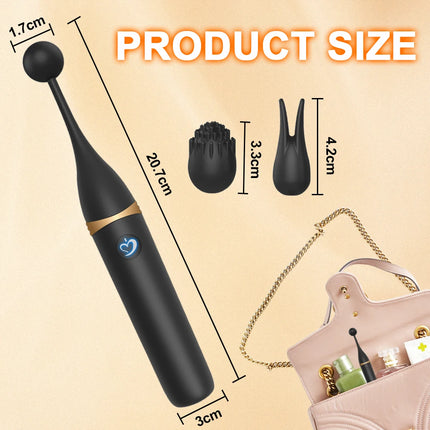 Powerful 10 Frequency Clitoral Stimulation G-spot Vibrator 3 Replacement Head Masturbation Massager Female Adult Sex Toys