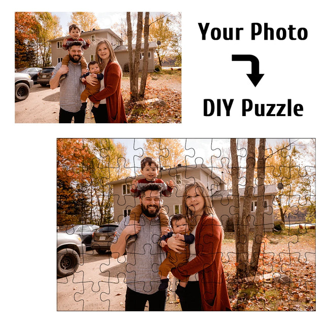 Your Photo Personalized Custom Jigsaw Puzzle Add You Multiple-Specifications Own Picture DIY Wood Jigsaw Puzzle Family Gift Toys
