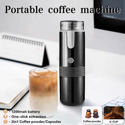 Portable Capsule Coffee Maker Electric Coffee Brewer For Ground Coffee and KCUP Capsule Coffee Without Heat Function