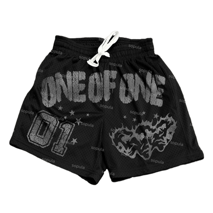 Ghost Face Pattern Print Casual Shorts Summer Street Shorts Sport Training Breathable Fashionable Shorts Quick-drying Streetwear