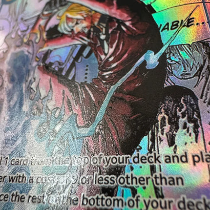 Anime One Piece Japanese English Version OPCG Comics Replica Shanks Rayleigh Nika Luffy Buggy Teach Game Anime Collection Cards