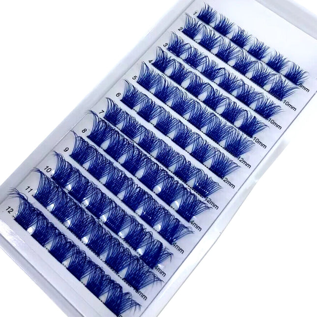 Mix Color Russian Volume Beam Eyelashes Segments Natural Lashes DIY Cluster Eyelashes Segment Lashes Mixed Size Rainbow Eyelash