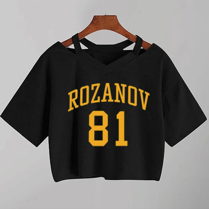 Heated Rivalry Crop Top Rozanov & Hollander T Shirt Ilya Rozanov Shane Hollander 81 Tee