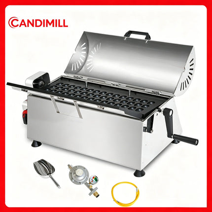 Portable LPG Gas Egg Waffle Maker Commercial Street Stall Snack Machine Non-stick Bubble Egg Puff Cake Baking Equipment