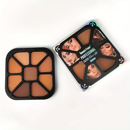 9 Colors Finishing Powder Palette Matte Natural Highlighting Fixing Waterproof Sweatproof Concealer Makeup Cosmetics For Women