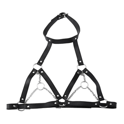 Sex Bondage BDSM Kit Restraints Leather Handcuffs Sex Toys Body Harness Bondage Waist Straps Cuffs Adult Erotic Toys For Couples