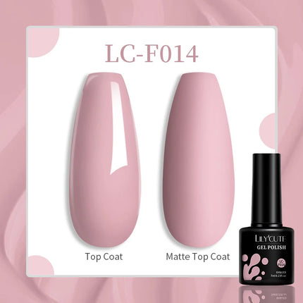LILYCUTE 7ML Glitter Gel Nail Polish Sparkling Semi Permanent UV Gel Colorful Shinning Gel Varnish Nail Art Soak Off UV LED Gel