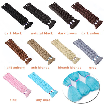 Snoilite Synthetic Jumbo Braiding Hair Extension 41Inch Long Hair Braids for DIY Box Twist Hair 165g/pcs Women Braiding Ponytail