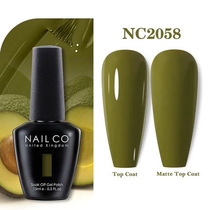 NAILCO 283Colors Gel Nail Polish Top Base Vernis Semi Permanent UV Gel Varnish Nails Art Varnish Hybrid Manicure