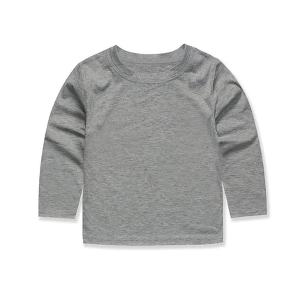 Boys Girls Long Sleeve T-Shirt 1-2 3 4 5 6 7 8 9 10 11 12 13 14 Years 100% Cotton Toddler Boy Shirts for Teen Girl Clothes