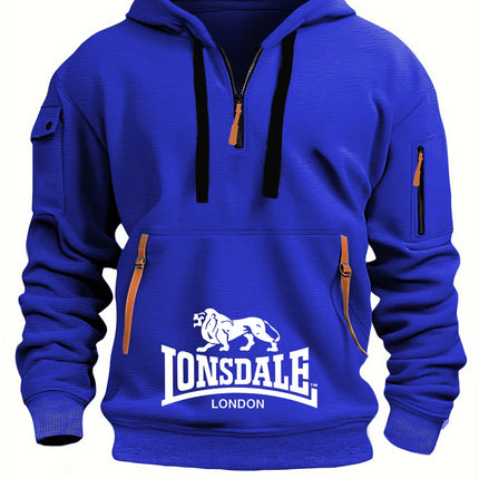 Sudadera Holgada Con Capucha Para Hombre, Sudadera Informal Con Múltiples Bolsillos, Moda Otoño-Invierno, Sudadera Holgada Con C