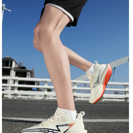 Running Shoes Carbon Board Speciality Marathon Men Sports Breathable Lightweight Women's Comfortable Athletic Nonskid Sneakers