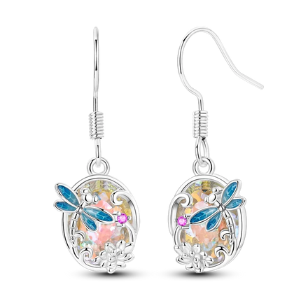 925 Sterling Silver Earrings Women 2025 Jewelry Hoop Ear Studs Sparkling Pave Earring Wedding Gift For Anniversary