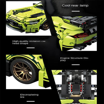 1:14 Sports Car Building Blocks Famous Racing car Assembly building blocks expert Speed Car Model Brick Moc Toy Boy Holiday Gift