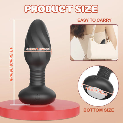 360° Rotation Vibration Anal Plug Butt Plug Sex Toys for Women Men APP Prostate Massager Wiggle  Anal Vibrator Sex Toy for Male