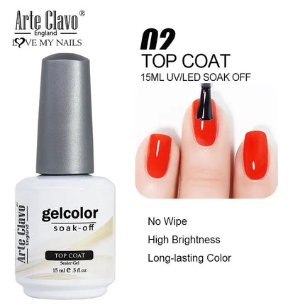 Arte Clavo Pearl Shiny Gel Nail Polish 10 Colors Manicure For Nails Soak Off UV LED Gel Nails Art Semi Permanent Gel Varnish