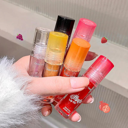 Fruit extract moisturizing lip balm water-shining mirror moisturizing and moisturizing autumn and winter lipstick base lip gloss
