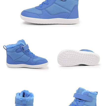 Kids Wide Toe Barefoot Snow Boots | Boys/Girls Winter Minimalist Sneakers | Girls Boys Warm Boot Toddler Little Big Kids