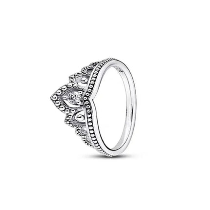 Hot Selling New 925 Silver,Heart-shaped,Snake Shaped,Snowflake Ring suitable for European Women' Holiday Gifts,Exquisite Jewelry
