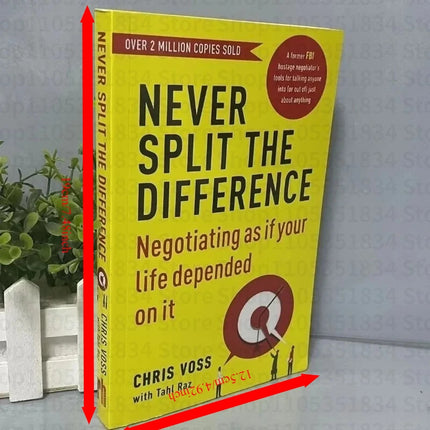Never Split The Difference By Chris Voss Books In English for Adults Negotiations Emotional Intelligence New Listing books book