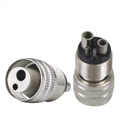Dental Turbine Handpiece Adapter 4 Holes 2 Holes Changer Connector Dental High Speed Handpiece Spare Parts Tools for Air Motor