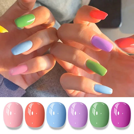 2pcs 8ml Water-Based Nail Polish Set Long Lasting Quick Drying No Need of Lamp to Cure Nail Supplies Vernis for Nails Manicure