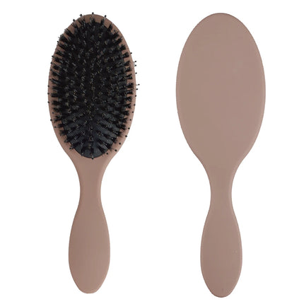 Matte Finish Boar Bristle Hair Brush Nylon Teeth Hair Extension Brush for Women Cushion Brush Hair Styling Smoothing Detangling