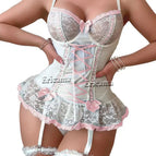 03 white with pink / L