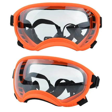 ATUBAN Dog Goggles Anti UV Strong Impact Resistance Adjustable Elastic Puppy Large Breed Dog Goggles Breathable Pet Sunglasses
