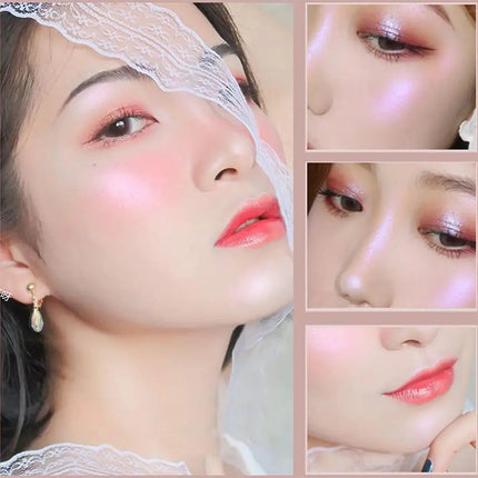 3Colors Facial Highlighter Makeup Palette Face Lasting Glow Brighten Contour Shimmer Powder Illuminator Highlight Cosmetics tool
