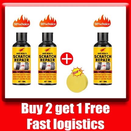 Glass scratch repair paste, can be used for windshield, bathroom glass doors, windows, etc., to restore polishing scratch paste