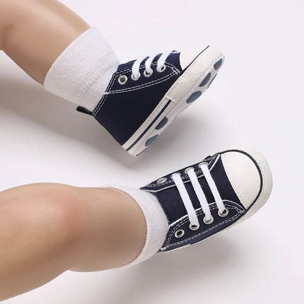 0-18 Months Newborn Baby Shoes Classic Fashion Casual Sports Shoes for Boys and Girls Non slip Soft Sole Walking Shoes