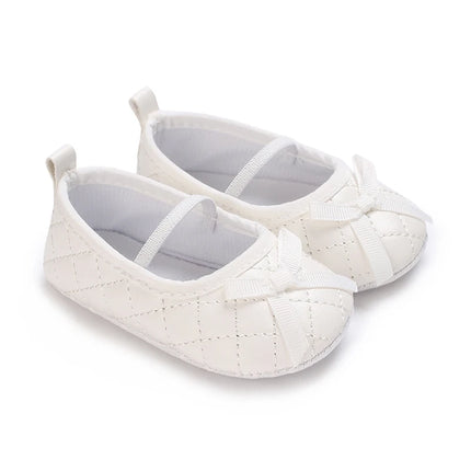 Newborn Baby Mary Jane Ballet Flat Shoes Classic Fashion Non-Slip Bow Baby Shoes Soft Sole Preschool Walking Footwear