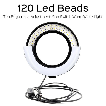 26cm 10inch Led Selfie Ring Light Round Ring Lamp with Phone Holder Photography Fill Lighting with Tripod for Youtube Live Video