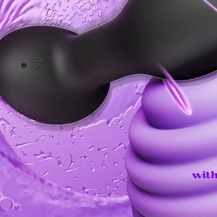360 Rotation Anal Plug Vibrator Butt Plug with Remote Control Men Prostate Massager Buttplug Adult Sex Toy for Women Men Gay