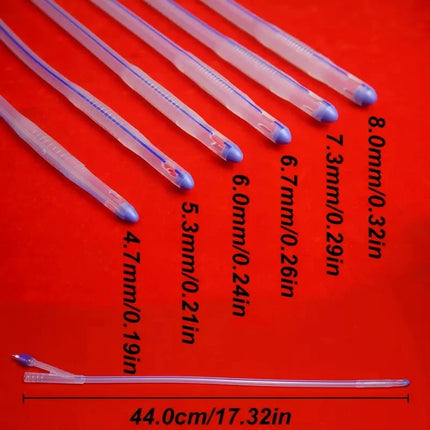 Silicone Foley Urethra Catheter Dilator Dilation,Urethral Sounding Sounds Training, Penis Plug Rod, Sex Toys for Men