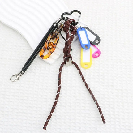 HOT Original Designed Nylon Woven Rope Keychain With Baseball Decor Sporty Style Bag Pendant DIY Trendy Fashion Pendant Gifts