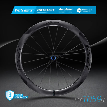 RYET Full Carbon Road Wheelset Bicycle Super Light 1059g Disc Brake Carbon Spoke 54T Ceramic Ratchet Hub Cycling Bike Rims Parts