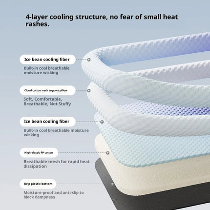 Pet Cooling Mat Foldable Breathable Dog Bed Solid Color Portable Pet Sleeping Pad for Home Outdoor Travel and Daily Use