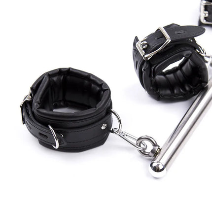 Female BDSM Handcuff Restraint Open Leg Bar Spreader Sex Toy SM Slave Adult Sex Game Harness Neck Collar Hand Ankle Cuffs Kits