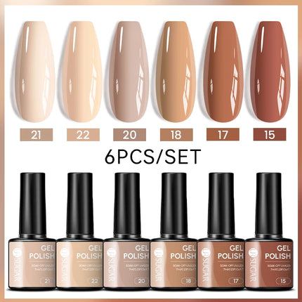 UR SUGAR 7ml All Season Gel Nail Polish Set Nude Pink Red Glitter Semi Permanent UV Gel Kits All For Manicure Soak Off Vernis