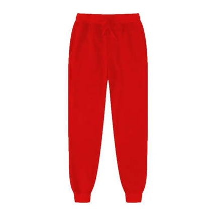 2026 Men's New Casual Sports Pants Fashion Solid Color Loose Pants Street Wear Autumn/Winter Slow Running Fitness Pants