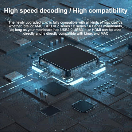 4K HDMI-compatible Video Capture Card USB 3.0 USB2.0 Grabber Recorder for PS4 Game DVD Camcorder Camera Recording Live Streaming