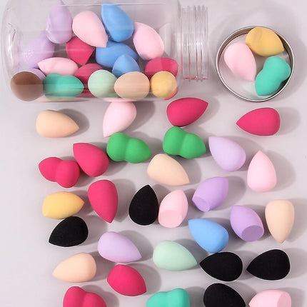10/25/50/100-Pack Random Color & Shape Makeup Sponges, Latex-Free Blending Tools for Liquid/Cream/Powder