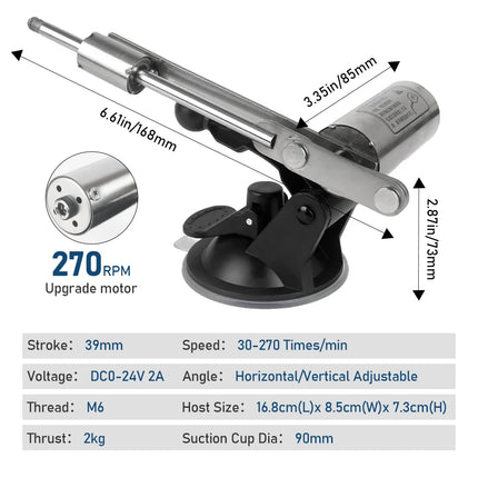 Sex Machines for Men and Women Telescopic Linear Actuator 39mm Stroke Dildos Suction Cup 3XLR Connector Coke Cup Sex Toys 24V EU