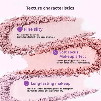 Powder Blusher Soft Matte Fog Cheek Blush Long Lasting Pigmented Natural Velvet Trending Aesthetic Blusher Cosmetics