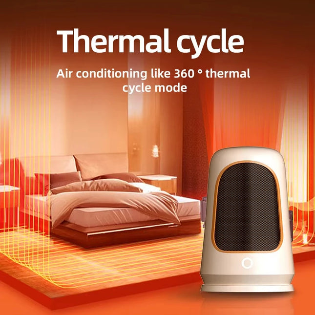 1200W Portable Desktop Electric Heater for Home Foot Warmer Energy-Saving Bedroom Heating for Office Home
